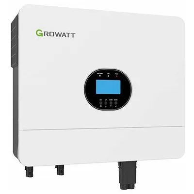 العاكس الشمسي الهجين Growatt DC / AC Power Solar Inverter 6KW Power New Energy Storage